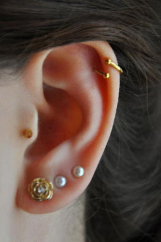 Bohemian Inspired Ear Piercing Ideas at MyBodiArt