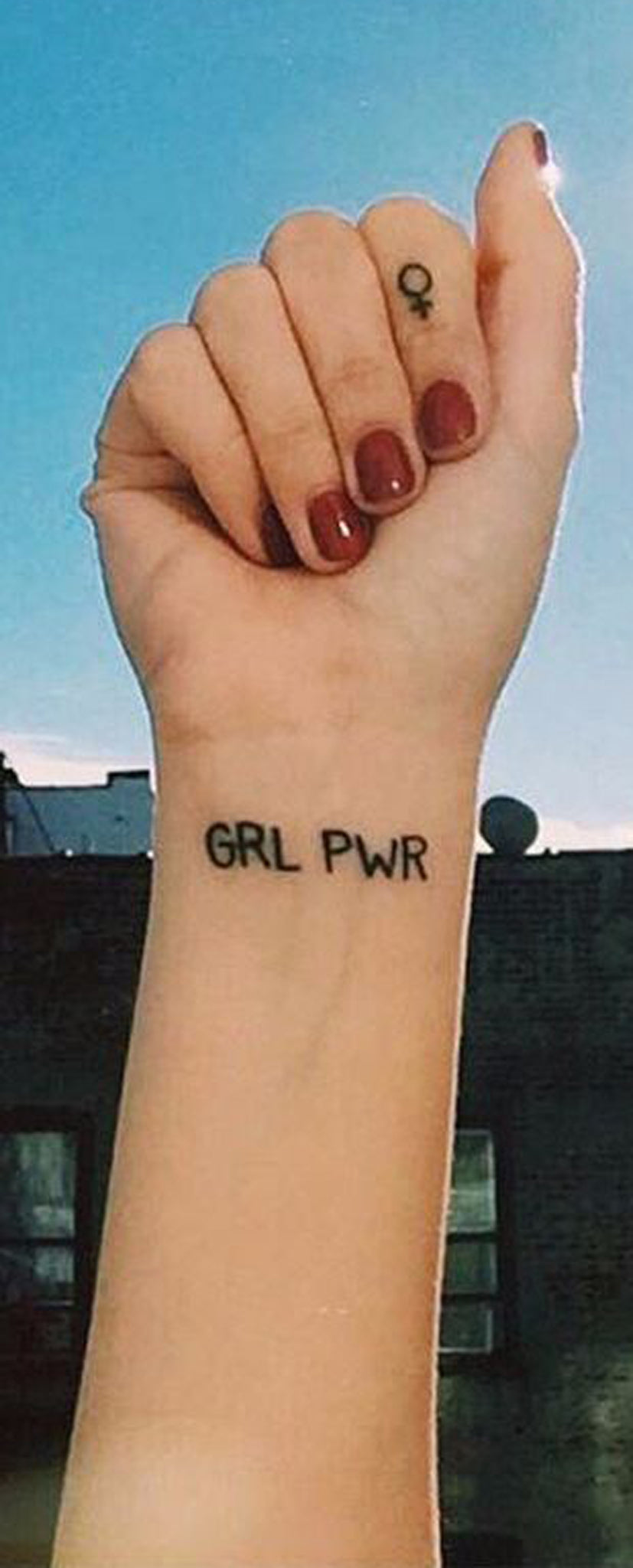 Small Wrist Tattoo Ideas for Women with Meaning - Girl Power Words Tatouage - Ideas Del Tatuaje - www.MyBodiart.com