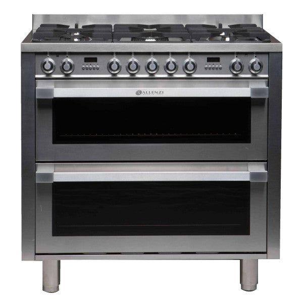 Allenzi S S 90cm Wide Freestanding Double Oven As9deegs S S