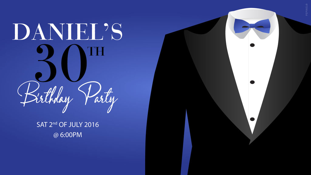 Free tuxedo invitation template