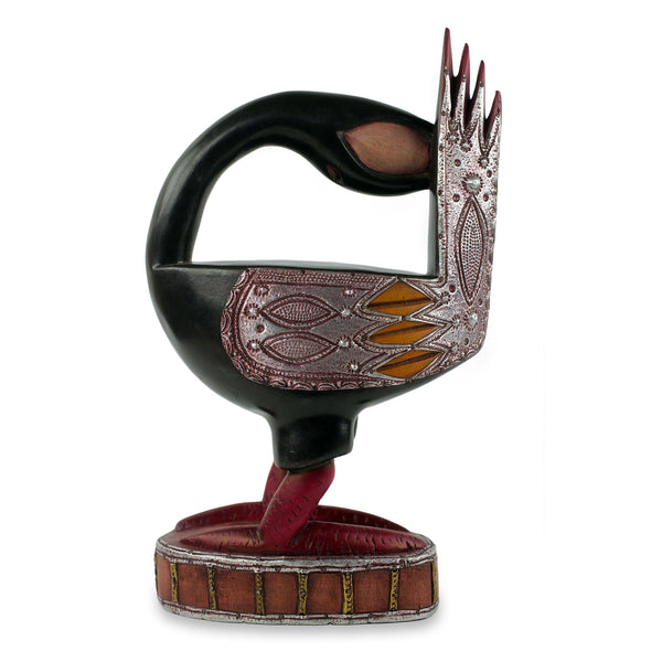 Novica Black Sankofa Fair Trade Wood Sculpture Of Sankofa Bird From Ghana Greatergood 