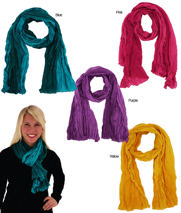 dip dyed cotton scarf