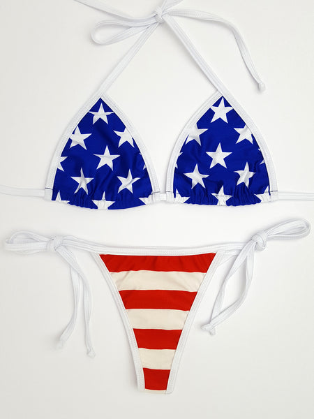 Stars And Stripes Brazilian Bikini Hunni Bunni