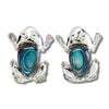 Glacier pearle frog earrings