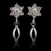 Hematite snowflake earrings