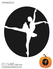 Ballerina Pumpkin Template