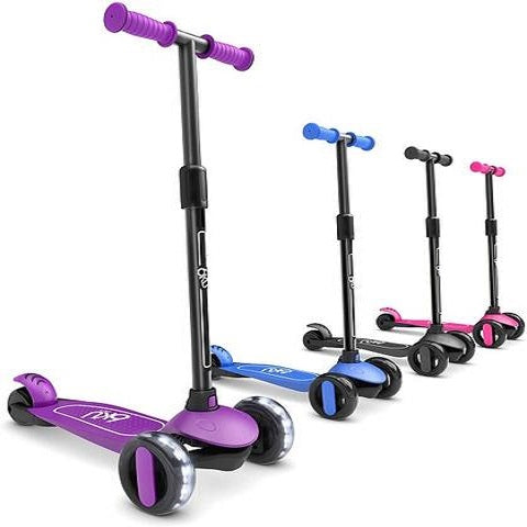 purple scooter 3 wheels