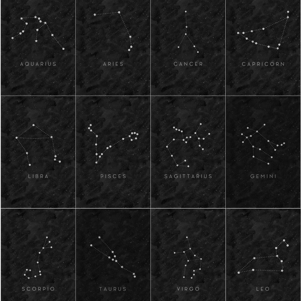 Zodiac Constellation Art Printable | Little Gold Pixel