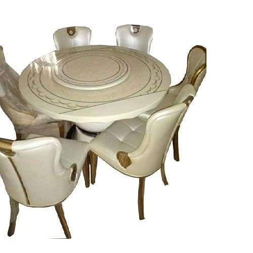 6 SEATER ROUND DINING TABLE SET – HOG Furniture