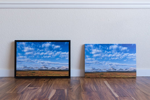 @ styles We offer the left is double framed in Black or Walnut, the right is the standard single frame