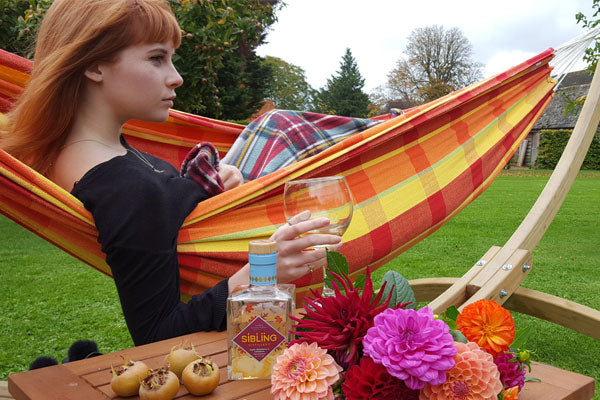 Cosy in hammock with blanket