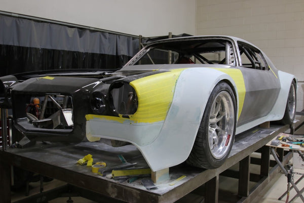 Roadster Shop builds a WILD WIDEBODY 1970 Camaro SS powered by a LS7 rated at over 700hp build by Thomson with cantilever suspension, custom carbon fiber aero components and all of the latest race gadgetry imaginable.