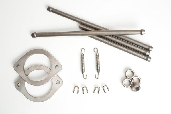 Titanium parts by Ticon Industries that supplies mandrel bends, hardware, mufflers, pie cuts and many other ways to get titanium parts for your custom exhaust, intake, intercooler or other piping and hardware needs.