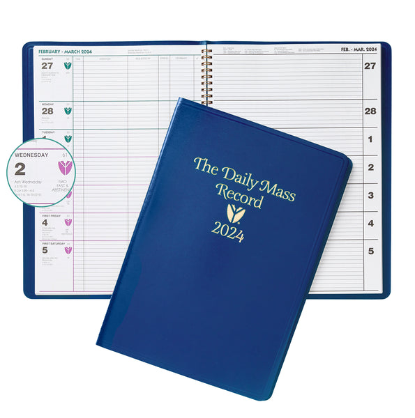 The Daily Mass Record Book Calendars Books Burgess Church Supply