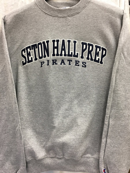 Wafel Gezamenlijke selectie tv station Champion Grey Crew sweatshirt – Seton Hall Prep Official Online Store