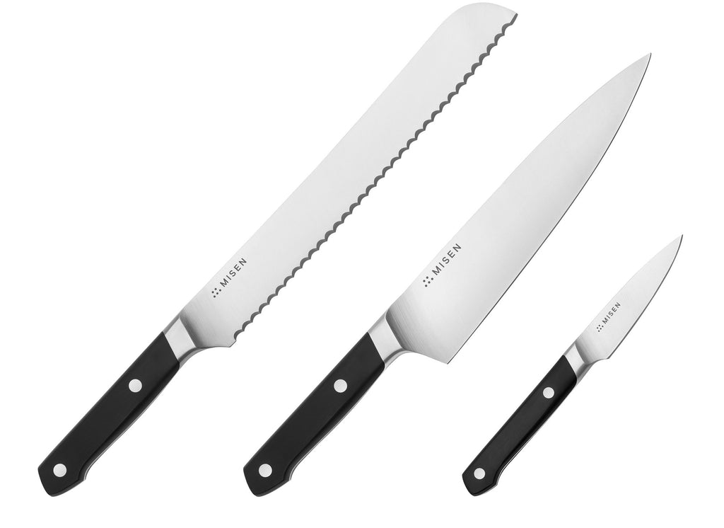 The Misen essential professional knife set