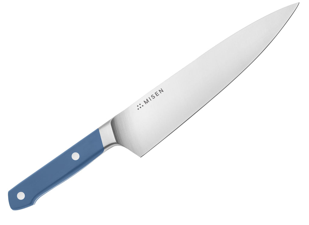 The chef's knife from the Misen professional knife set