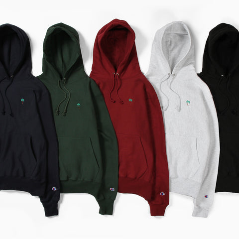 champion reverse weave hoodie forest green