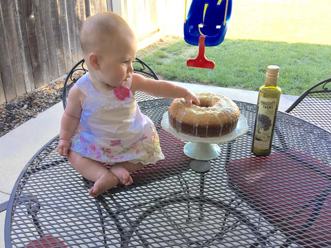 Abigail couldn't wait to get her hands on this Yummy cake!