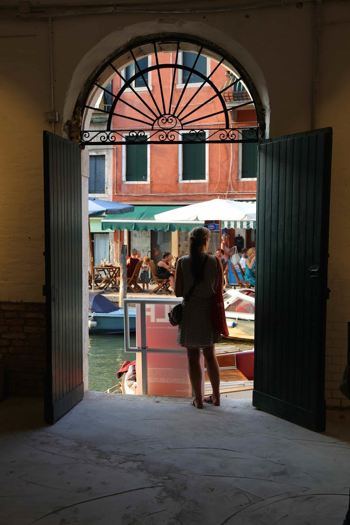  Canal view from inside the Venice Art House    