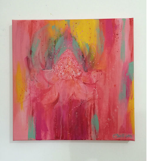 Clare Haxby Ginger Lily Commissioned Painting