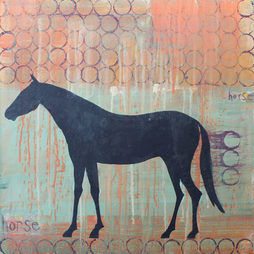 Clare Haxby Horse Painting and Art Print