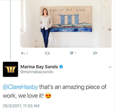 Clare Haxby Marina Bay Sands