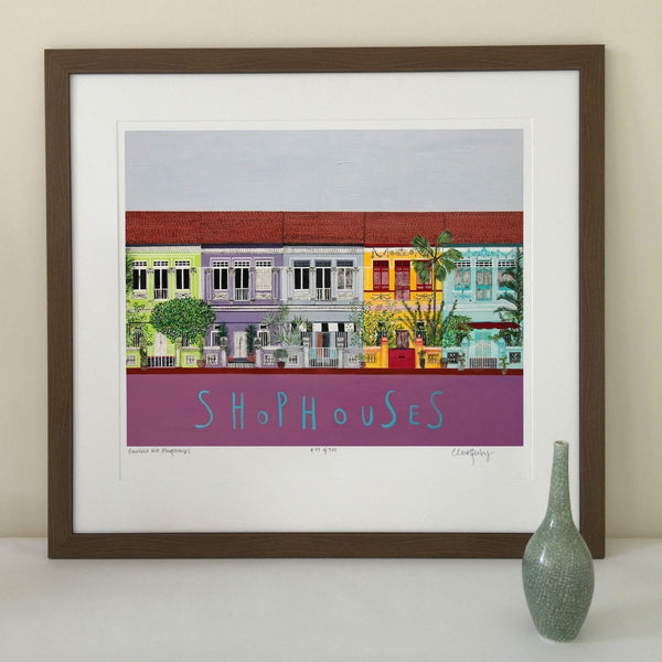 Singapore Shophouses by Clare Haxby