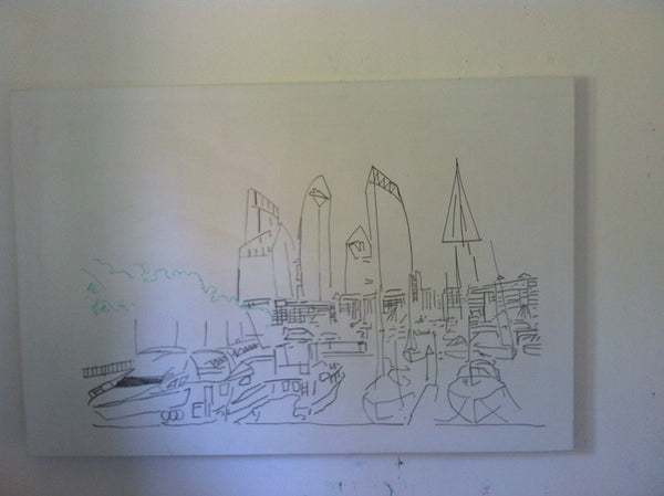 Reflections At Keppel bay Sketch