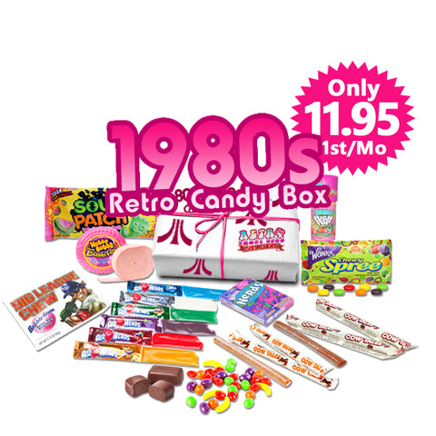 1980s Retro Candy Box Monthly - Only $11.95 1st Month, Try It Out.  $25 per Month after, Free Shipping