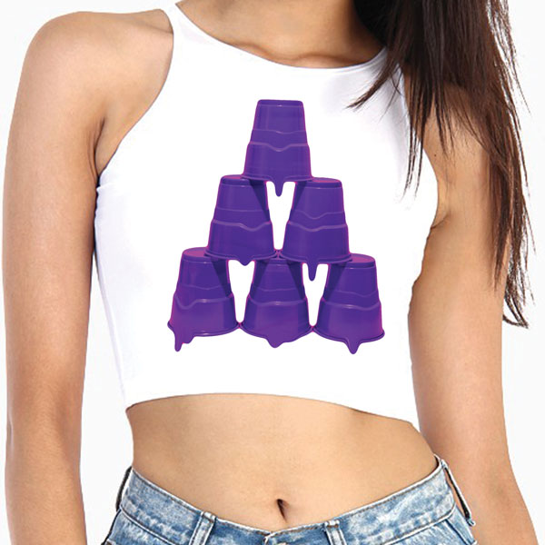 crop top with cups