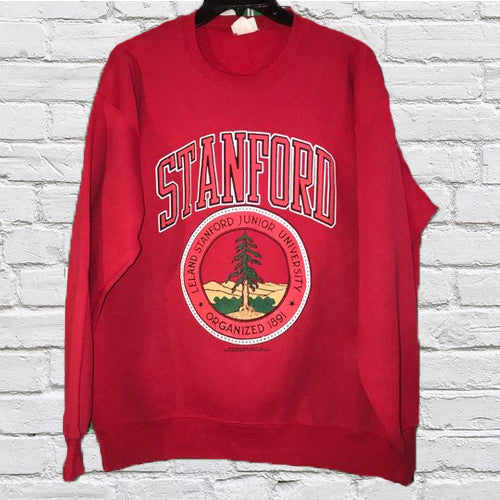 red stanford sweatshirt