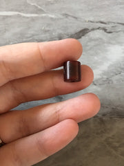 Chocolate Brown Barrel Round Grain Wood Beads, circle 7mm beads, craft supplies, bangle bracelets earrings necklaces jewelry circular