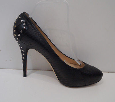 black platform court shoes