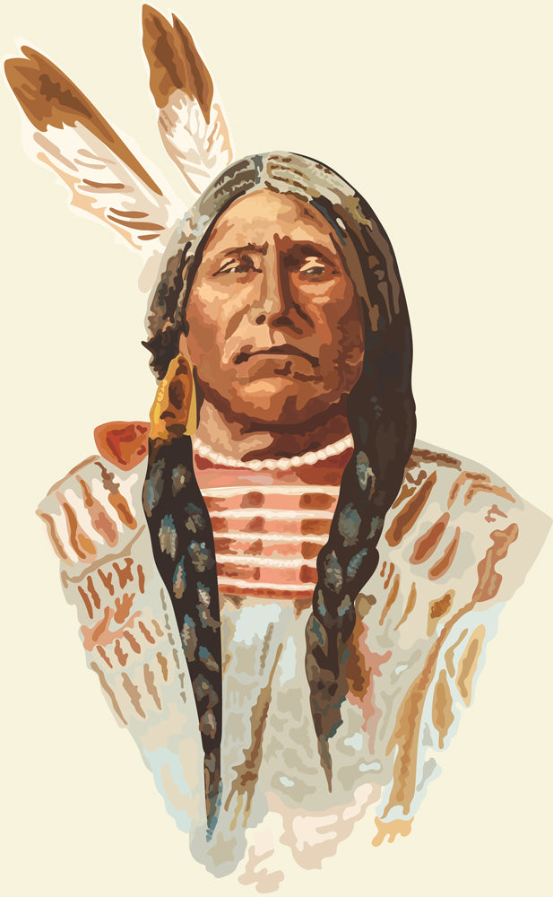 painting of native American Indian
