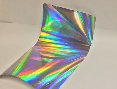 LongLife Overall Rainbow Holographic Sign Vinyl 24 inch x 30 Feet Oilslick 