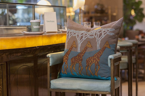 Kaross Tashas Collection hand embroidered cushion covers