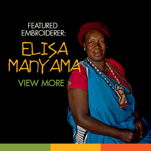 Past Kaross featured embroiderer: Elisa Manyama