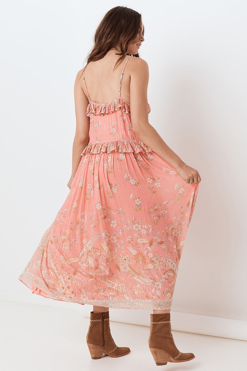 pink strappy dress
