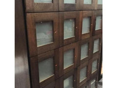 Frosted Glass Door Panel Commercial Cigar Humidor Lockers spanish cedar