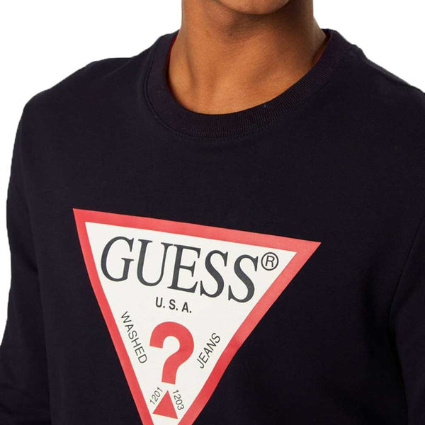 guess triangle crewneck