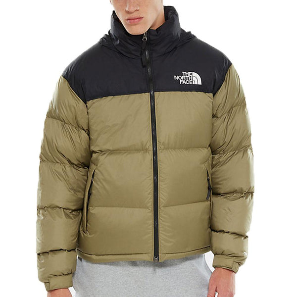 olive green north face jacket