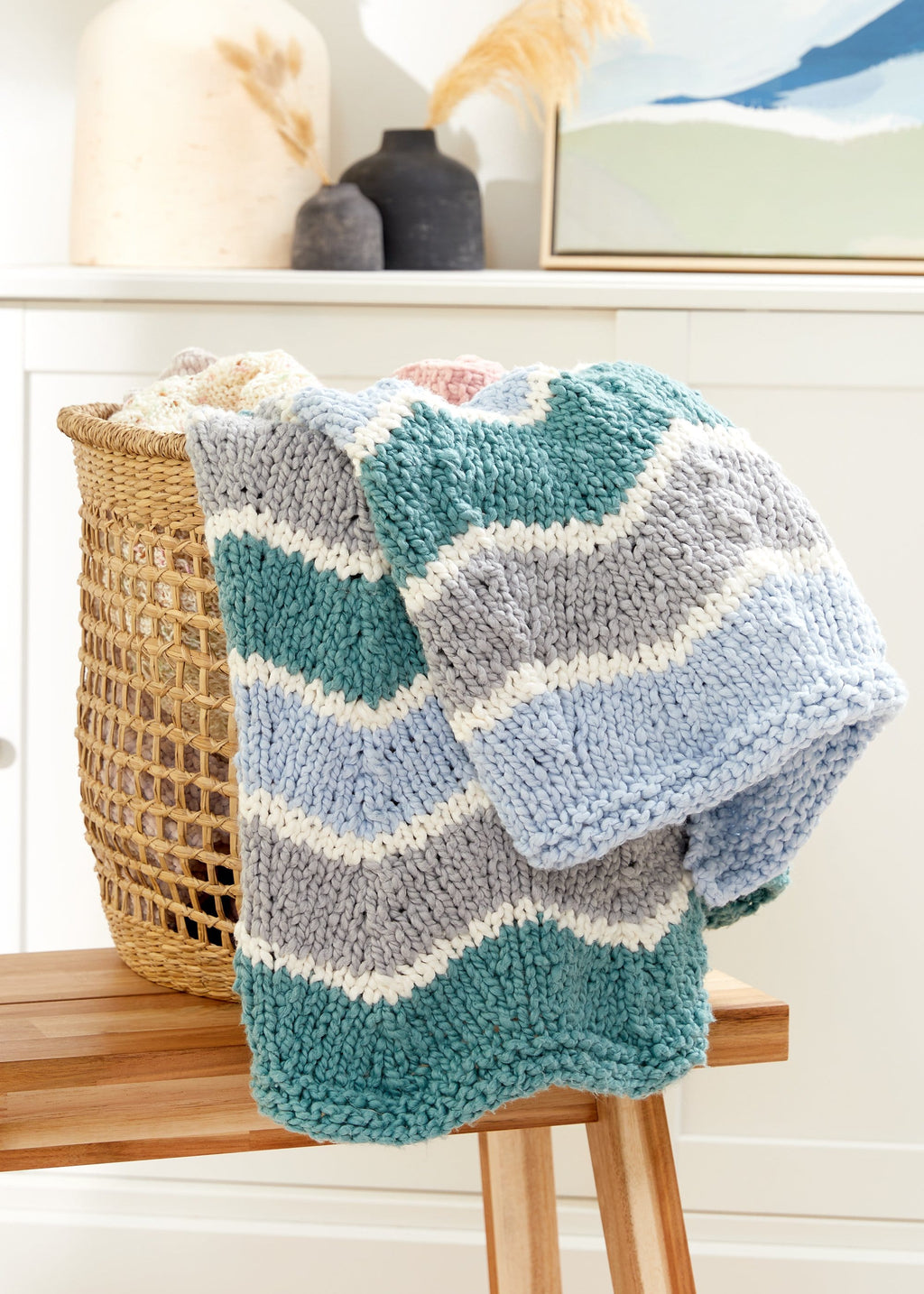 chunky chevron crochet blanket pattern