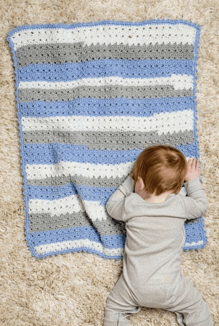 Crochet Baby James Blanket made by Annie - Daisy Farm Crafts