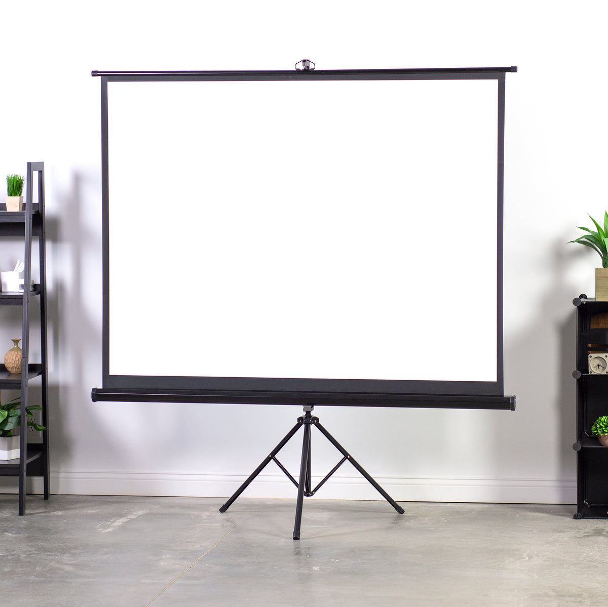 16:9 Format 84 inch for Mobile Presentation and Home Entertainment 19.7 lbs Heavy Duty 4K Ultra HD Ready Adjustable Tripod and Wall Delux Screens 84 Portable Projector Screen with Stand