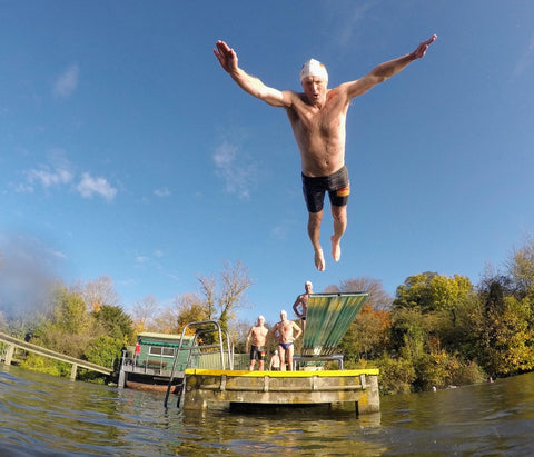 Red - Still the best swimmer in Hamstead Ponds