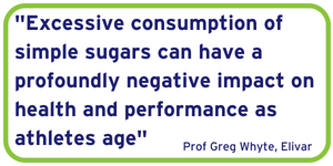 excessive consumption of sugar can have a profoundly negative impact on health and performance as athletes age
