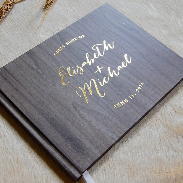 Rustic Wedding Guest Book B Gregory Design