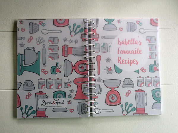 covers on a recipe book