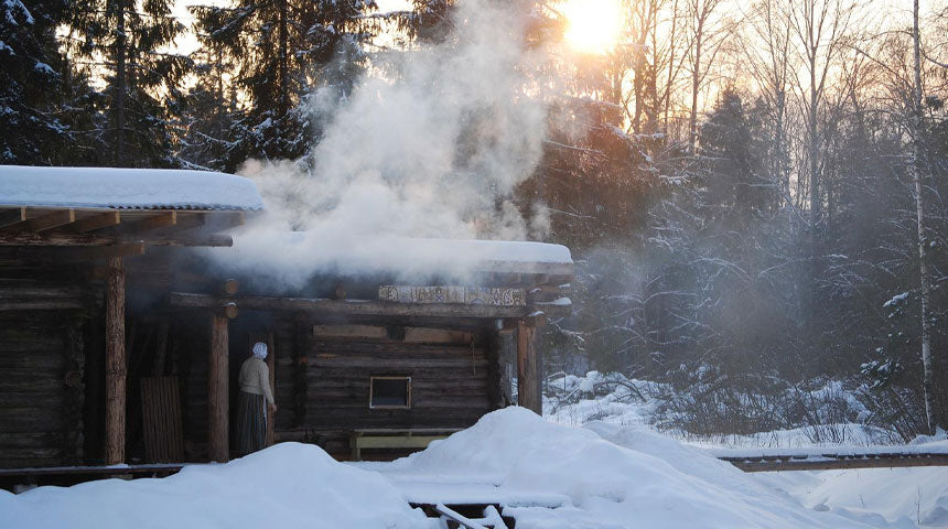 most Finnish families sauna bathing together at least two or three times a week